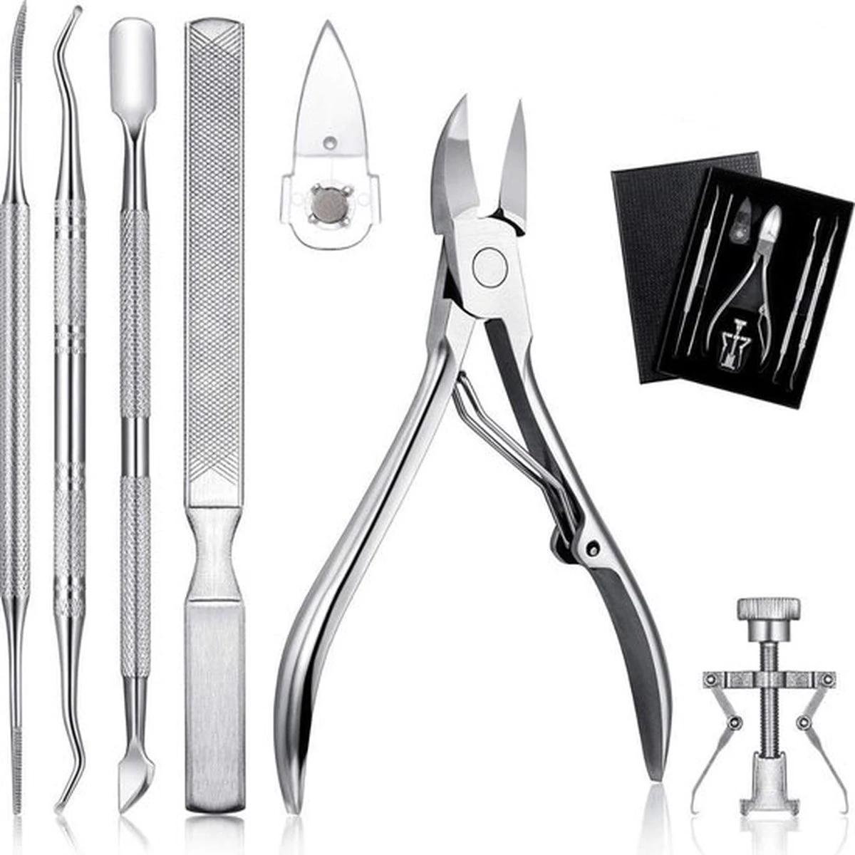 7-Delige Pedicure Set - Nagelverzorging - Nagelset - Ingegroeide Teennagel - Nagelknipper - Nail Clippers - Ingrown Toenail 15 7-Delige Pedicure Set - Nagelverzorging - Nagelset - Ingegroeide Teennagel - Nagelknipper - Nail Clippers - Ingrown Toenail - Afbeelding 13