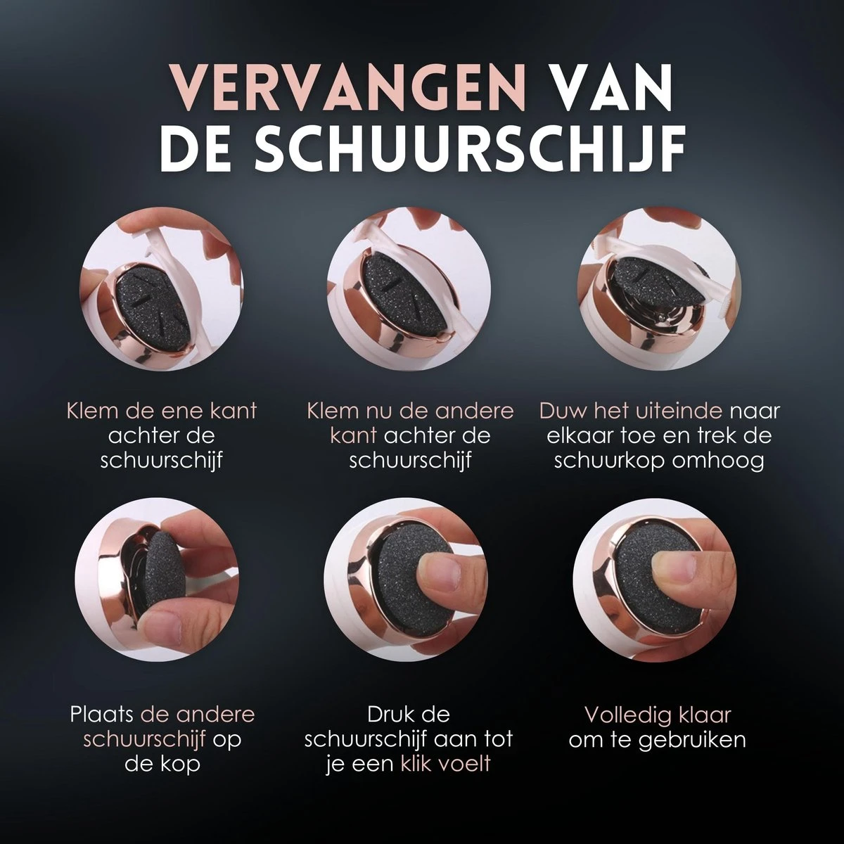Beeperfect® Elektrische Eeltverwijderaar Met Stofzuigsysteem - Voetvijl - Eeltvijl - IPX7 Waterdicht - Gratis Pedicure Set - Zwart 12 Beeperfect® Elektrische Eeltverwijderaar Met Stofzuigsysteem - Voetvijl - Eeltvijl - IPX7 Waterdicht - Gratis Pedicure Set - Zwart - Afbeelding 10