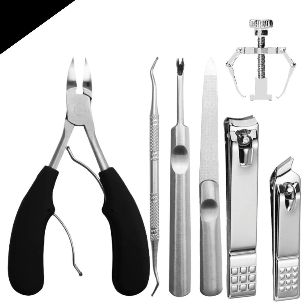 7-delige Pedicure En Manicure Set - Nagelknipper - Pedicureset - Nagelvijl - Nageltang - Kalknagel - Teennagelknipper 4 7-delige Pedicure En Manicure Set - Nagelknipper - Pedicureset - Nagelvijl - Nageltang - Kalknagel - Teennagelknipper - Afbeelding 2
