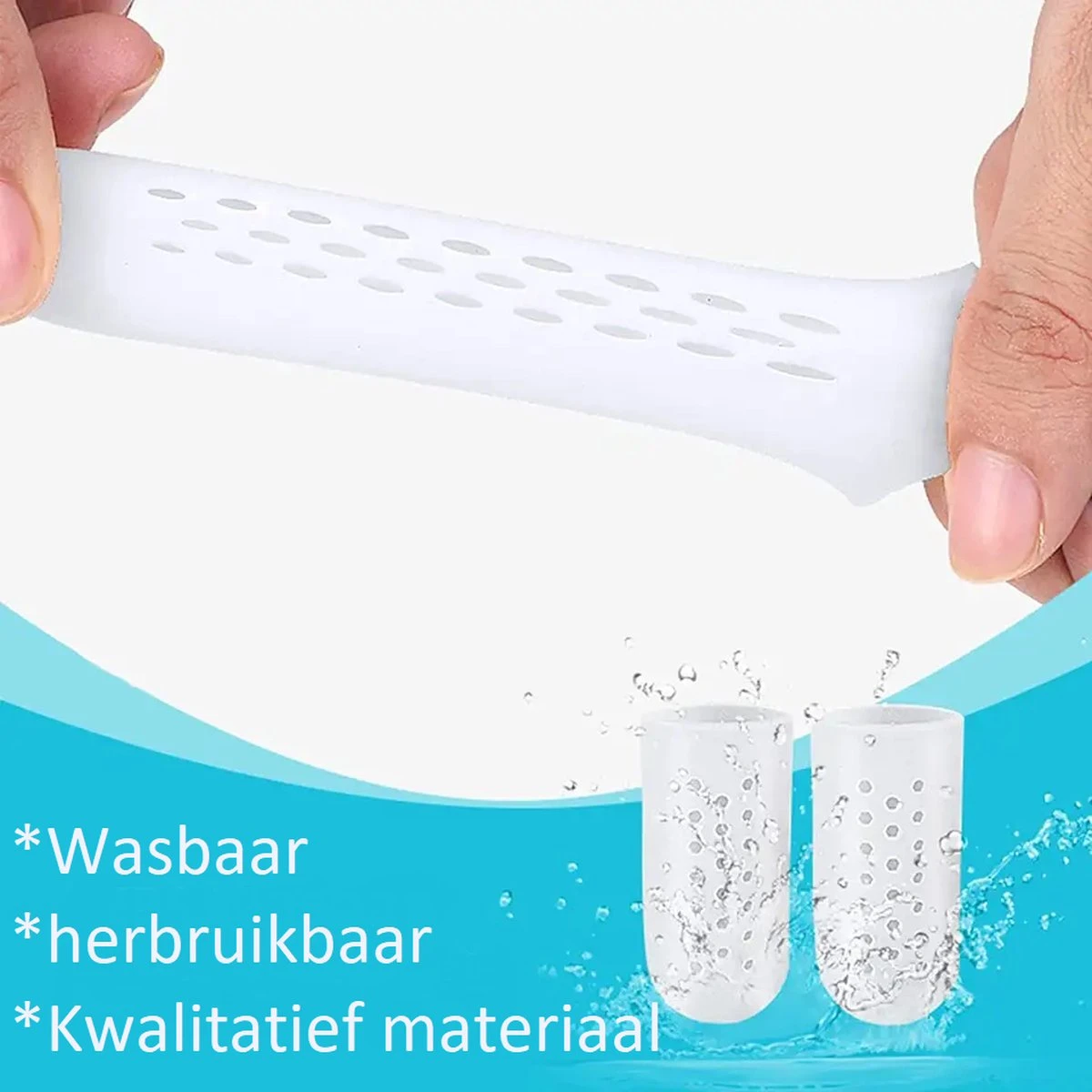 Teenbeschermer - Teenbeschermers Siliconen - Teenbeschermer Kleine Teen - Teenbeschermer Grote Teen - Teenkap - Teenspreider - Er Worden 3 Paar Geleverd - S,M,L - Wit 7 Teenbeschermer - Teenbeschermers Siliconen - Teenbeschermer Kleine Teen - Teenbeschermer Grote Teen - Teenkap - Teenspreider - Er Worden 3 Paar Geleverd - S,M,L - Wit - Afbeelding 5