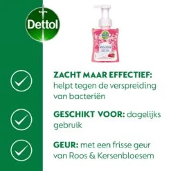 Dettol - Handzeep - Zachte Mousse - Antibacterieel - Roos & Kersenbloesem - 6 X 250 Ml -Gillette Winkel 1200x1200 2008