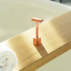 Bamboozy Safety Razor RVS + 20 Scheermesjes Rose Gold Goud Voor Vrouwen Dames Zero Waste Duurzaam Scheermesje Veiligheidsscheermes -Gillette Winkel 1200x1200 2054