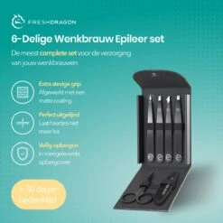 FreshDragon Pincet Epileer Set - Met Wenkbrauw Schaartje En Mesje - Tweezer -Gillette Winkel 1200x1200 2076