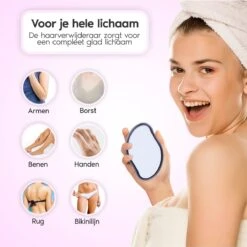 Cheveux Crystal Hair Removal – Scrubi - Kristal Ontharing Benen – Kristalpad Haarverwijderaar Voor Vrouwen – Hair Eraser – Bleame -Gillette Winkel 1200x1200 2106