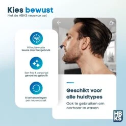 HBKS Neuswax - Ontharings Neus Wax Set- Neusontharing - Neushaartjes Verwijderen - Neushaar Waxen - Nose Wax Kit - 100gr Wax Beans -Gillette Winkel 1200x1200 2113