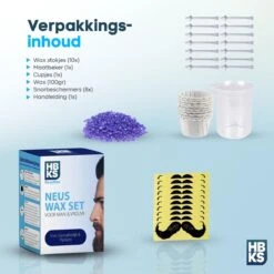 HBKS Neuswax - Ontharings Neus Wax Set- Neusontharing - Neushaartjes Verwijderen - Neushaar Waxen - Nose Wax Kit - 100gr Wax Beans -Gillette Winkel 1200x1200 2114
