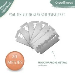 OrganiGoods Safety Razor + 20 Scheermesjes Blades - Safety Razor Voor Vrouwen - Rose Gold Goud Scheermes - Double Edge Single Blade - Veiligheidsscheermes - Duurzaam Scheermesje 20 OrganiGoods Safety Razor + 20 Scheermesjes Blades - Safety Razor Voor Vrouwen - Rose Gold Goud Scheermes - Double Edge Single Blade - Veiligheidsscheermes - Duurzaam Scheermesje -Gillette Winkel 1200x1200 2250