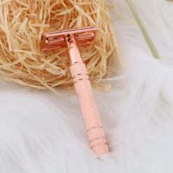Safety Razor Scheermes + 20 Scheermesjes - Aluminium - Rose - Double Blade -Gillette Winkel 1200x1200 2293