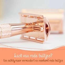 Bamboozy Safety Razor + 10 Scheermesjes Aluminium Rose Gold Goud Unisex Voor Vrouwen Scheermes -Gillette Winkel 1200x1200 2456