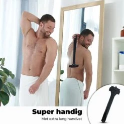 JUST23 Back Shaver - Rug Scheermes - Rughaar Verwijderaar - Rug Scheren - Inklapbaar - Incl. Schoonmaak Borstel 13 JUST23 Back Shaver - Rug Scheermes - Rughaar Verwijderaar - Rug Scheren - Inklapbaar - Incl. Schoonmaak Borstel -Gillette Winkel 1200x1200 2519