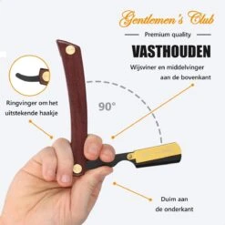 Premium Shavette Open Scheermes Met 20 Scheermesjes - Straight Razor Kappersmes - Barbiersmes - Cut Throat Razor Nekmes - Klassiek Klap Scheermes - Safety Razor Feather Mes -Gillette Winkel 1200x1200 2563