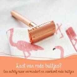 Bamboozy Safety Razor RVS Vlinder + Houder + 20 Scheermesjes Rose Gold Goud Voor Vrouwen Dames Mannen Double Edge Zero Waste Duurzaam Scheren -Gillette Winkel 1200x1200 2569
