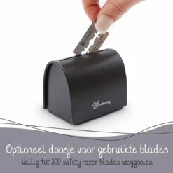 Bamboozy Safety Razor RVS Vlinder + Houder + 20 Scheermesjes Rose Gold Goud Voor Vrouwen Dames Mannen Double Edge Zero Waste Duurzaam Scheren -Gillette Winkel 1200x1200 2577