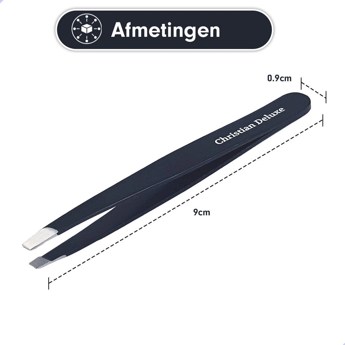 Christian Deluxe - Epileer Pincet - Slant Tweezer - Dark Sky 5 Christian Deluxe - Epileer Pincet - Slant Tweezer - Dark Sky - Afbeelding 3