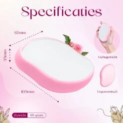 Agellic® Crystal Hair Removal – Hair Remover – Crystal Hair Remover – TikTok – Scrubi – Pijnloze Epilator – Scrubbi – Kristalpad – Haarverwijderaar Voor Vrouwen – Crystal Hair Eraser – Roze -Gillette Winkel 1200x1200 2656