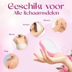 Agellic® Crystal Hair Removal – Hair Remover – Crystal Hair Remover – TikTok – Scrubi – Pijnloze Epilator – Scrubbi – Kristalpad – Haarverwijderaar Voor Vrouwen – Crystal Hair Eraser – Roze -Gillette Winkel 1200x1200 2657