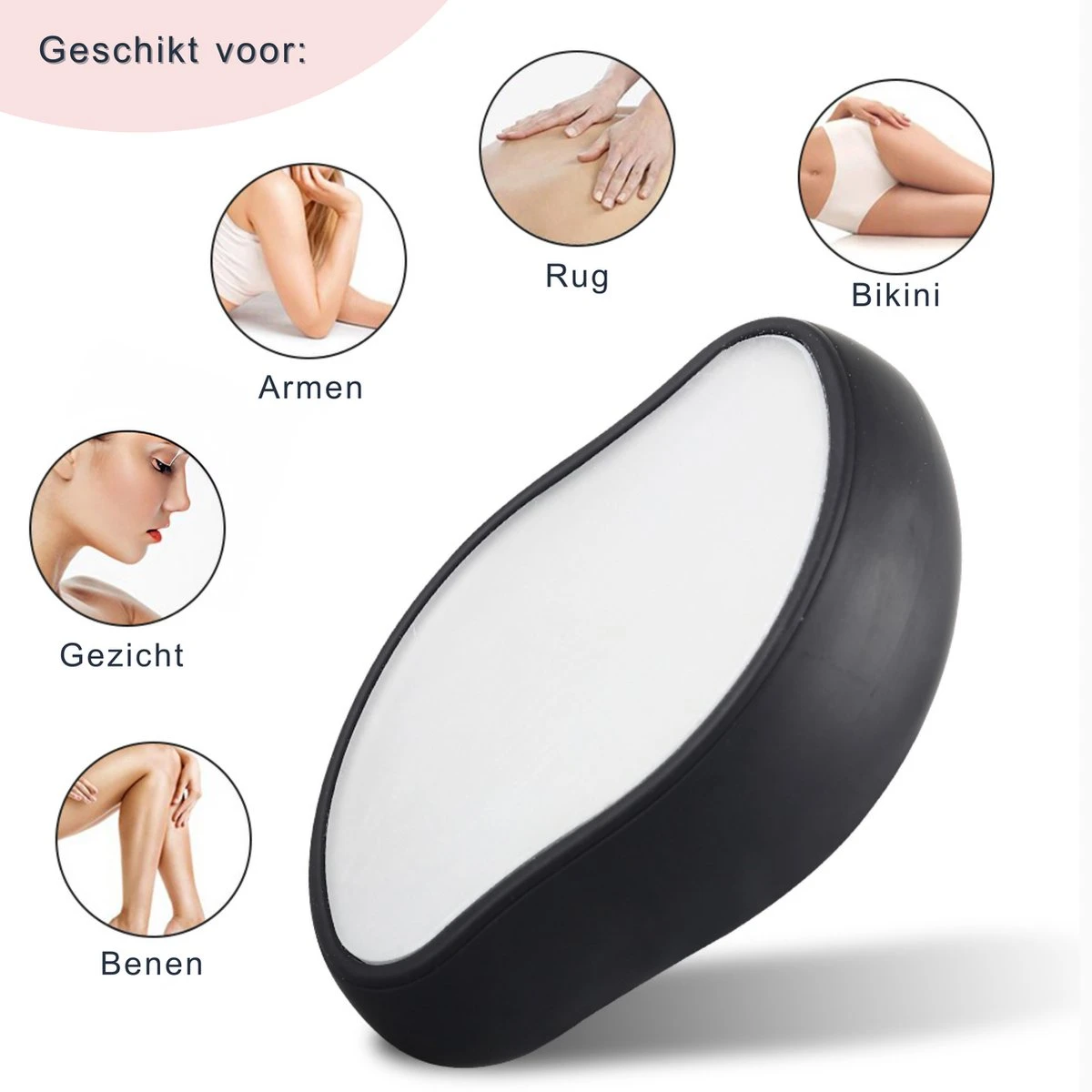 Merkloos Crystal Hair Removal Zwart - Crystal Hair Eraser - Epilator - Kristalpad - Ontharing - Pijnloos - Haarverwijderaar 8 Merkloos Crystal Hair Removal Zwart - Crystal Hair Eraser - Epilator - Kristalpad - Ontharing - Pijnloos - Haarverwijderaar - Afbeelding 6
