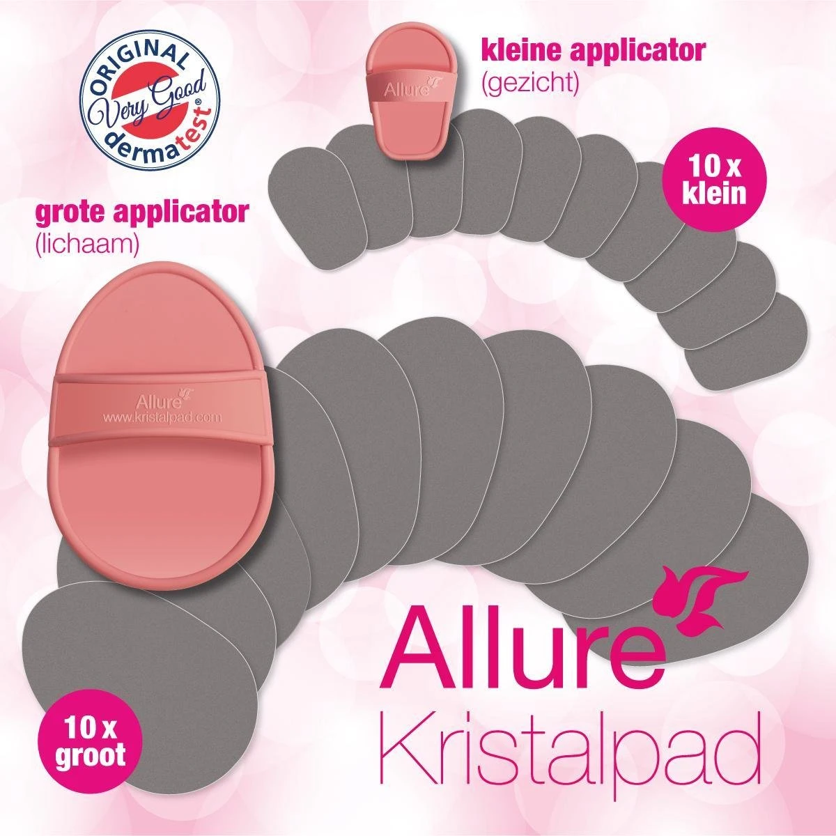 Allure Kristalpad Pijnloos Ontharen Pad Incl. Opbergtasje 4 Allure Kristalpad Pijnloos Ontharen Pad Incl. Opbergtasje - Afbeelding 2