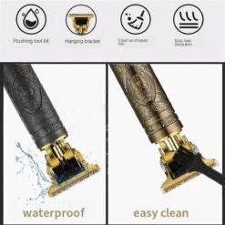 Golden Panther Professionele Draadloze Tondeuse - Trimmer Mannen - Scheerapparaat - Geschikt Voor Haar & Baard - Trimmer Lichaam - Bodygroomer Heren - Precision Detailer - Shaving Men -Gillette Winkel 1200x1200 2829