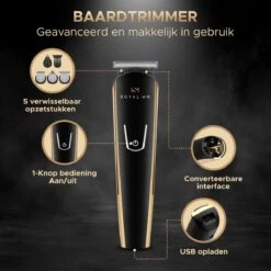 Royal WM - Series 9000 PRO - Baardtrimmer - Zwart - Scheerapparaat - Draadloos -Gillette Winkel 1200x1200 2860