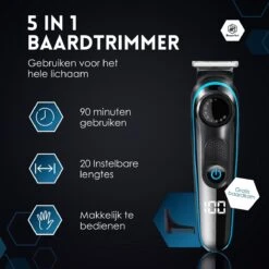 Beeperfect® 5 In 1 Baardtrimmer Voor Mannen - Incl. 5 Opzetstukken - Trimmer - Bodygroomer - Neus En Oortrimmer - 0.5-10MM - Gratis Baardkam 17 Beeperfect® 5 In 1 Baardtrimmer Voor Mannen - Incl. 5 Opzetstukken - Trimmer - Bodygroomer - Neus En Oortrimmer - 0.5-10MM - Gratis Baardkam -Gillette Winkel 1200x1200 2876