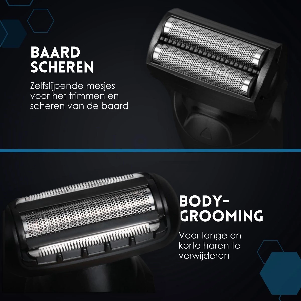 Beeperfect® 5 In 1 Baardtrimmer Voor Mannen - Incl. 5 Opzetstukken - Trimmer - Bodygroomer - Neus En Oortrimmer - 0.5-10MM - Gratis Baardkam 8 Beeperfect® 5 In 1 Baardtrimmer Voor Mannen - Incl. 5 Opzetstukken - Trimmer - Bodygroomer - Neus En Oortrimmer - 0.5-10MM - Gratis Baardkam - Afbeelding 6