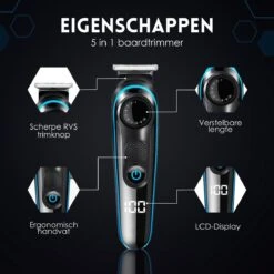 Beeperfect® 5 In 1 Baardtrimmer Voor Mannen - Incl. 5 Opzetstukken - Trimmer - Bodygroomer - Neus En Oortrimmer - 0.5-10MM - Gratis Baardkam 20 Beeperfect® 5 In 1 Baardtrimmer Voor Mannen - Incl. 5 Opzetstukken - Trimmer - Bodygroomer - Neus En Oortrimmer - 0.5-10MM - Gratis Baardkam -Gillette Winkel 1200x1200 2879