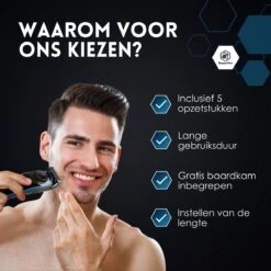 Beeperfect® 5 In 1 Baardtrimmer Voor Mannen - Incl. 5 Opzetstukken - Trimmer - Bodygroomer - Neus En Oortrimmer - 0.5-10MM - Gratis Baardkam 23 Beeperfect® 5 In 1 Baardtrimmer Voor Mannen - Incl. 5 Opzetstukken - Trimmer - Bodygroomer - Neus En Oortrimmer - 0.5-10MM - Gratis Baardkam -Gillette Winkel 1200x1200 2881