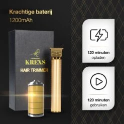 Krexs Gouden Baardtrimmer - Tondeuse - Trimmer - Scheerapparaat - Mannen – Baard -Gillette Winkel 1200x1200 2910