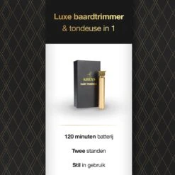 Krexs Gouden Baardtrimmer - Tondeuse - Trimmer - Scheerapparaat - Mannen – Baard -Gillette Winkel 1200x1200 2913