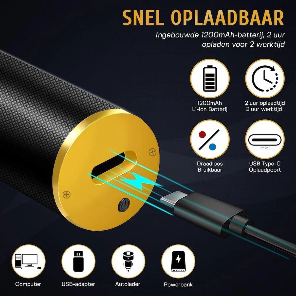 Krexs Zwarte Baardtrimmer - Tondeuse - Trimmer - Scheerapparaat - Haartrimmer - Bodygroomer – Baard 4 Krexs Zwarte Baardtrimmer - Tondeuse - Trimmer - Scheerapparaat - Haartrimmer - Bodygroomer – Baard - Afbeelding 2