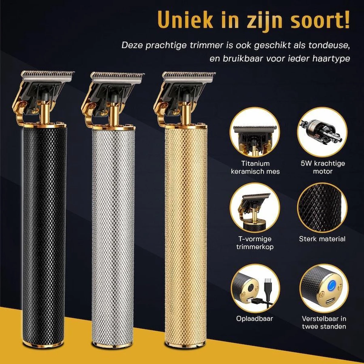 Krexs Zwarte Baardtrimmer - Tondeuse - Trimmer - Scheerapparaat - Haartrimmer - Bodygroomer – Baard 8 Krexs Zwarte Baardtrimmer - Tondeuse - Trimmer - Scheerapparaat - Haartrimmer - Bodygroomer – Baard - Afbeelding 6