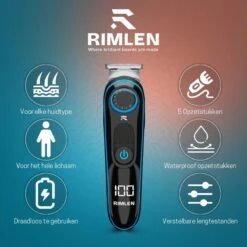 5 In 1 Baardtrimmer Voor Mannen - Trimmer Voor Baard En Lichaam - Neus En Oor -Bodygroomer - 0.5-10MM -Gillette Winkel 1200x1200 2961