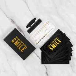 The Million Dollar Smile® - Teeth Whitening Strips - Crest Whitestrips -Tandenbleken - 28 Bleekstrips - 14 Behandelingen - Professionele Tandenbleek Strips - Tandenblekers - Wittere Tanden - Zonder Peroxide - Tanden Bleken - -Gillette Winkel 1200x1200 32