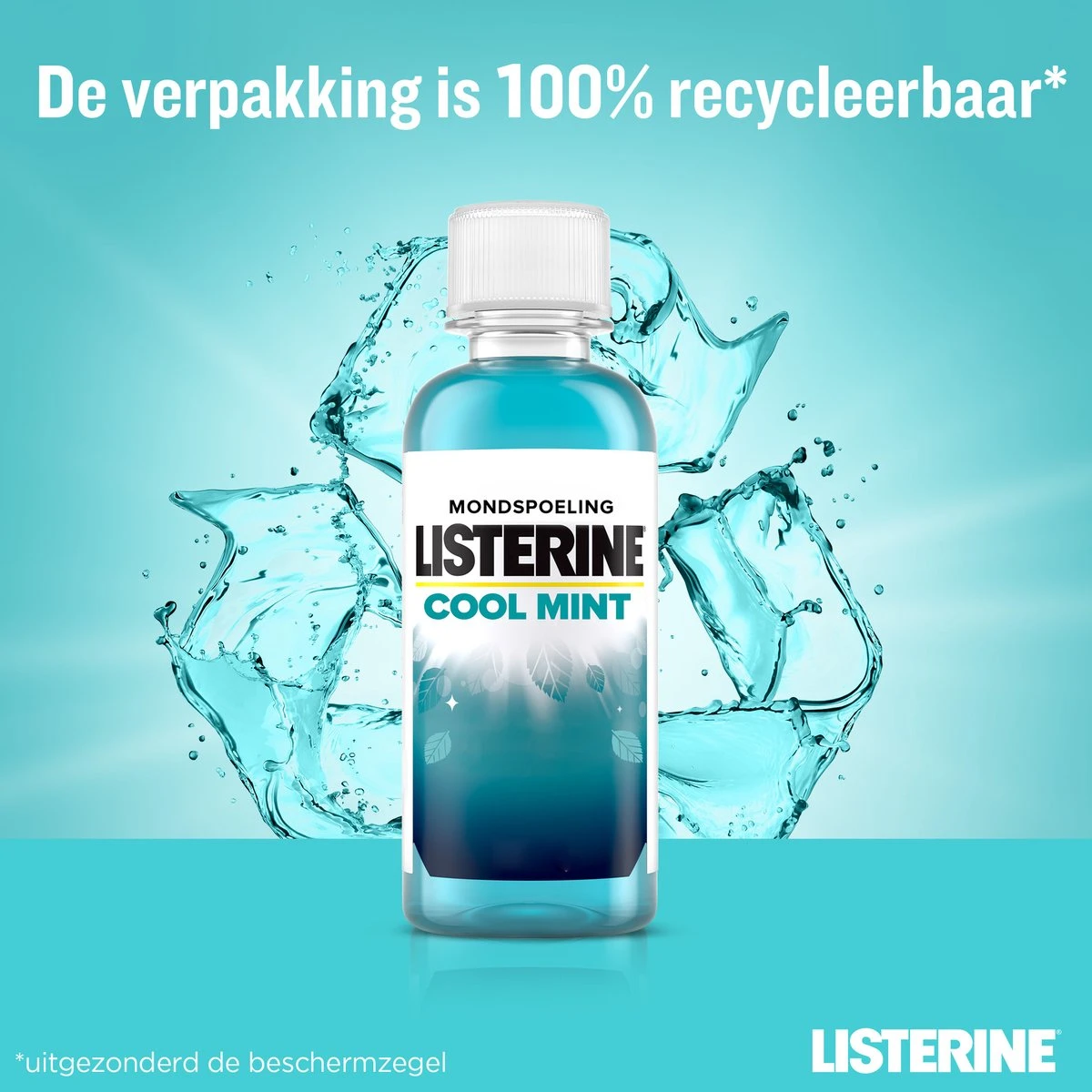 Listerine Cool Mint Mondwater, Mondspoeling Met Intens Frisse Muntsmaak, Bestrijdt Schadelijke Bacteriën Voor Gezond Tandvlees, 8 X 95 Ml 9 Listerine Cool Mint Mondwater, Mondspoeling Met Intens Frisse Muntsmaak, Bestrijdt Schadelijke Bacteriën Voor Gezond Tandvlees, 8 X 95 Ml - Afbeelding 7