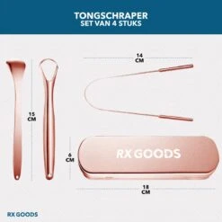 RX Goods Rosé Gouden Tongschraper Voor Mondverzorging – 4 Stuks – Duurzaam & Herbruikbaar 20 RX Goods Rosé Gouden Tongschraper Voor Mondverzorging – 4 Stuks – Duurzaam & Herbruikbaar -Gillette Winkel 1200x1200 370