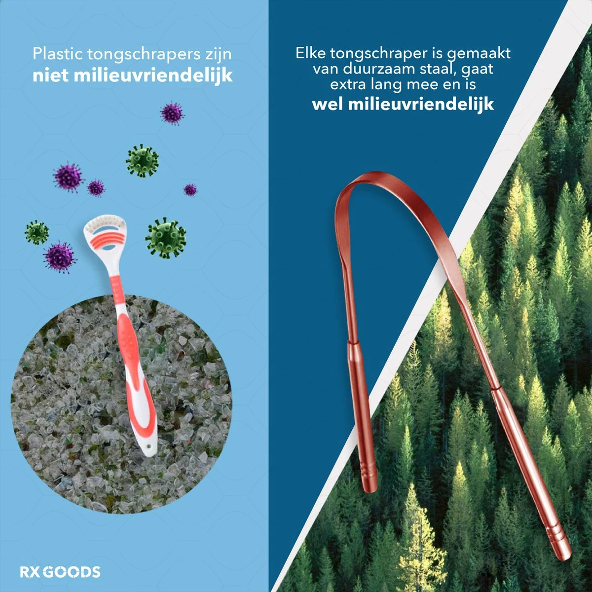 RX Goods Rosé Gouden Tongschraper Voor Mondverzorging – 4 Stuks – Duurzaam & Herbruikbaar 12 RX Goods Rosé Gouden Tongschraper Voor Mondverzorging – 4 Stuks – Duurzaam & Herbruikbaar - Afbeelding 10