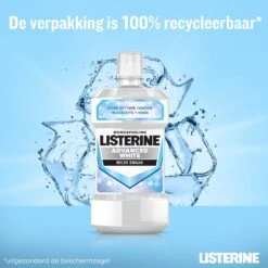 LISTERINE Advanced White Milde Smaak, Mondspoeling, Verwijdert Sterke Verkleuring Voor Wittere Tanden In Slechts 1 Week, 3x 500 Ml -Gillette Winkel 1200x1200 387
