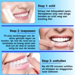 Diamond White - Teeth Whitening Strips - 28x Strips - Zonder Peroxide (0%) - Tandenbleekset - Tandenbleek Strips – Mint -Gillette Winkel 1200x1200 52