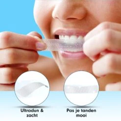 Diamond White - Teeth Whitening Strips - 28x Strips - Zonder Peroxide (0%) - Tandenbleekset - Tandenbleek Strips – Mint -Gillette Winkel 1200x1200 56
