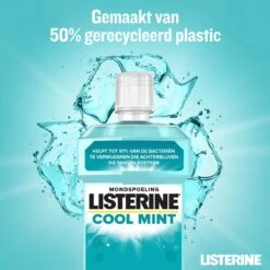 LISTERINE® Fresh Mint, Mondspoeling Met Essentiële Oliën Voor Een Langdurig Frisse Adem, 3x600ml -Gillette Winkel 1200x1200 620
