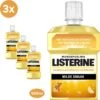 LISTERINE Fresh Ginger & Lime Mondwater, Met Gember- En Limoenextract, Mondspoeling Zonder Alcohol, Voor Een Frisse Adem, 3 X 500 Ml -Gillette Winkel 1200x1200 622
