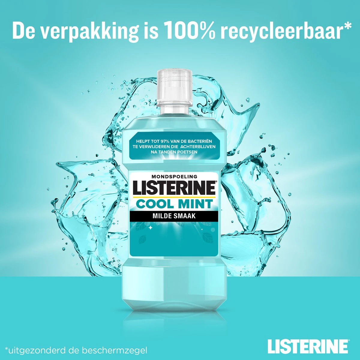 LISTERINE Cool Mint Milde Smaak, Mondspoeling Zonder Alcohol Met Etherische Oliën, Helpt Bacteriën Te Verwijderen En Zorgt Voor Een Langdurig Frisse Adem, 3 X 500 Ml 9 LISTERINE Cool Mint Milde Smaak, Mondspoeling Zonder Alcohol Met Etherische Oliën, Helpt Bacteriën Te Verwijderen En Zorgt Voor Een Langdurig Frisse Adem, 3 X 500 Ml - Afbeelding 7