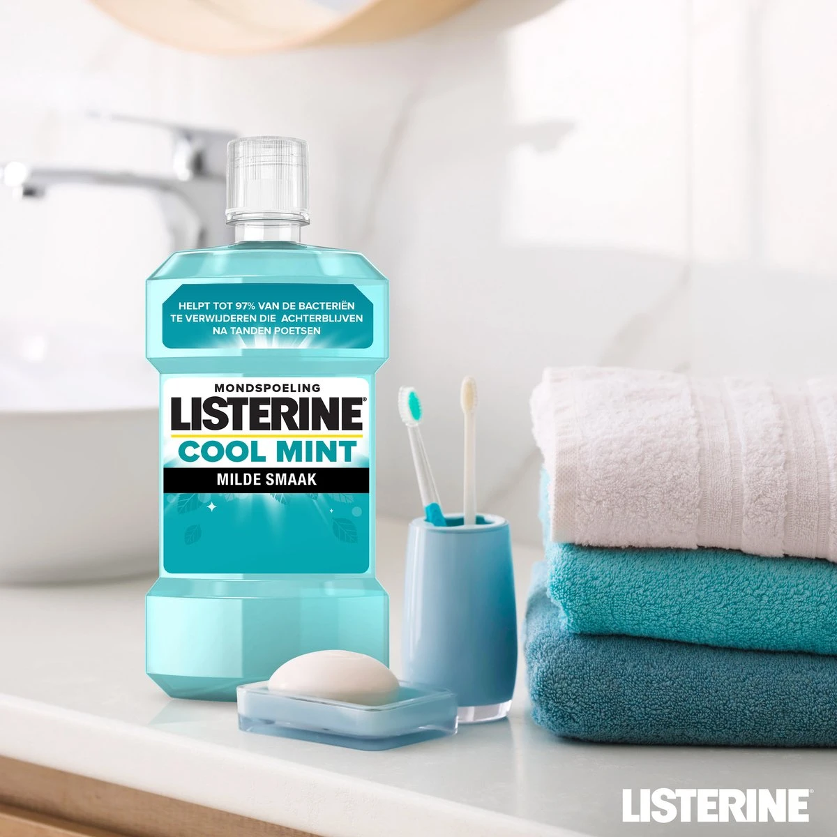 LISTERINE Cool Mint Milde Smaak, Mondspoeling Zonder Alcohol Met Etherische Oliën, Helpt Bacteriën Te Verwijderen En Zorgt Voor Een Langdurig Frisse Adem, 3 X 500 Ml 13 LISTERINE Cool Mint Milde Smaak, Mondspoeling Zonder Alcohol Met Etherische Oliën, Helpt Bacteriën Te Verwijderen En Zorgt Voor Een Langdurig Frisse Adem, 3 X 500 Ml - Afbeelding 11