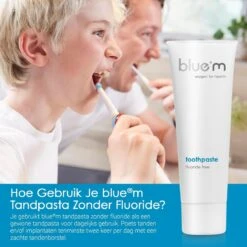 Blue®m Fluoride Vrije Tandpasta 75 Ml - Bluem Tandpasta - Tandpasta Zonder Fluoride -Gillette Winkel 1200x1200 730