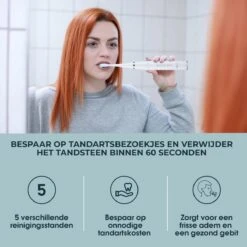 Merkloos Tandsteen Verwijderaar Elektrisch – Tandenborstel Opzetstukken - Tandarts Spiegel - 5 Standen -Wit -Gillette Winkel 1200x1200 857