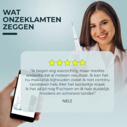 Merkloos Tandsteen Verwijderaar Elektrisch – Tandenborstel Opzetstukken - Tandarts Spiegel - 5 Standen -Wit -Gillette Winkel 1200x1200 859