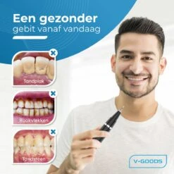V-Goods Premium Sonische Tandsteen Verwijderaar - 5 Standen - Inclusief Tandarts Set - 3 Opzetstukken - Tandplak -Gillette Winkel 1200x1200 860