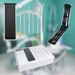 AdroitGoods 7 Delige RVS Tandarts Setje - Incl Haakje En Spiegel - Tandenstokers - Tandplak - Gebit Verzorging Setje -Gillette Winkel 1200x1200 933