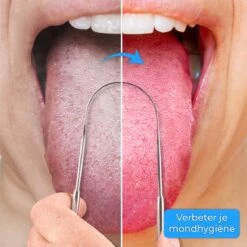 Nuvance - Professionele Tongschraper - 3 In 1 Set - Voor Mondverzorging - Tongreiniger - Tong Schraper - Tongue Scraper - RVS -Gillette Winkel 1200x1200 957